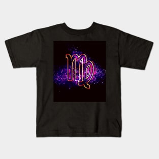 Virgo (Retro Virgo Zodiac) Kids T-Shirt